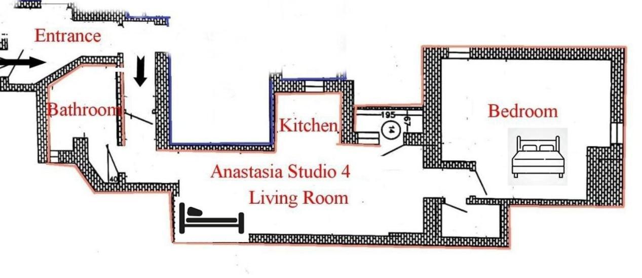 Anastasia Balcescu Apart 4 Self Check In Code From 2Pm Kitchen And Bedroom Bucharest Exterior photo